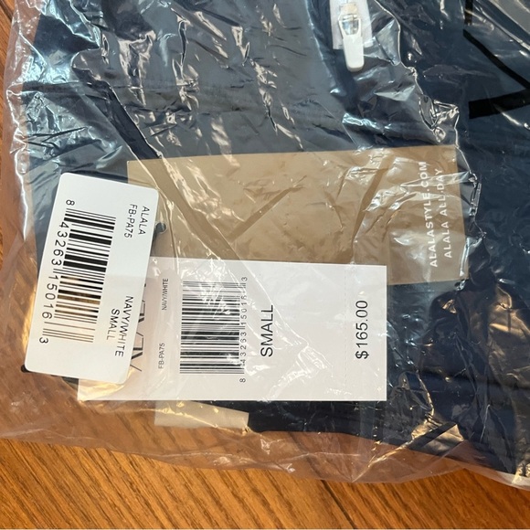 NWT Alala Fast Track Pants Navy Blue White - Picture 10 of 10